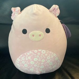 Peter the Pink Pig Floral Belly 12" inch Squishmallows Plush Toy
